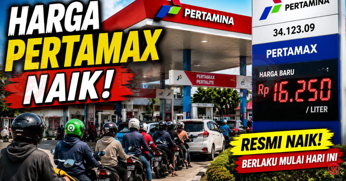 Pertamax Resmi Naik Jadi Rp 16.250 per Liter